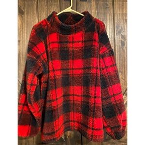 Buffalo plaid fleece